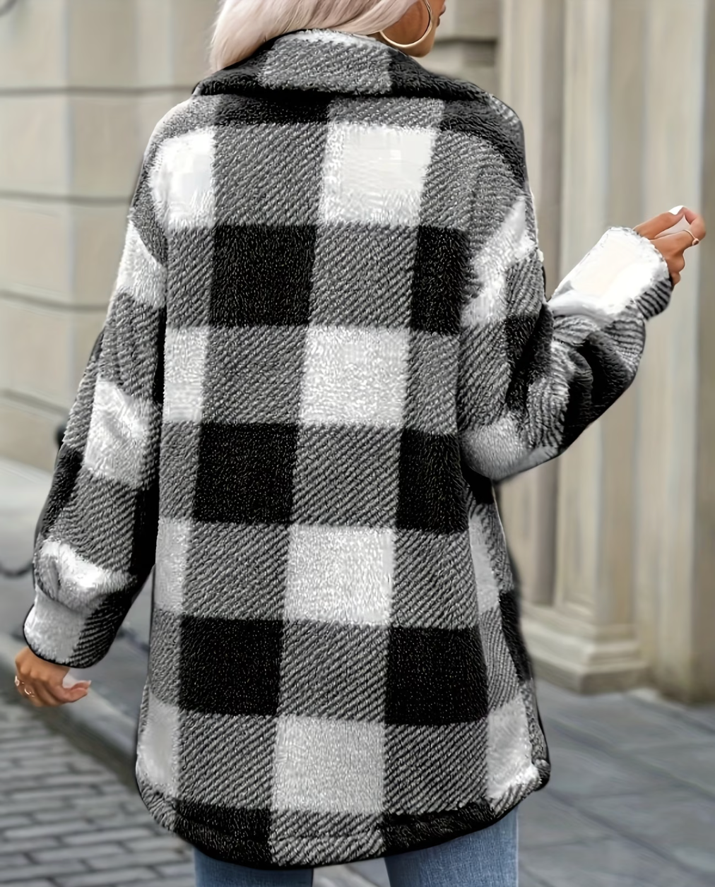 Checker Ladies Winter Jacket