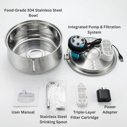 Stainless Steel Pet Fountain